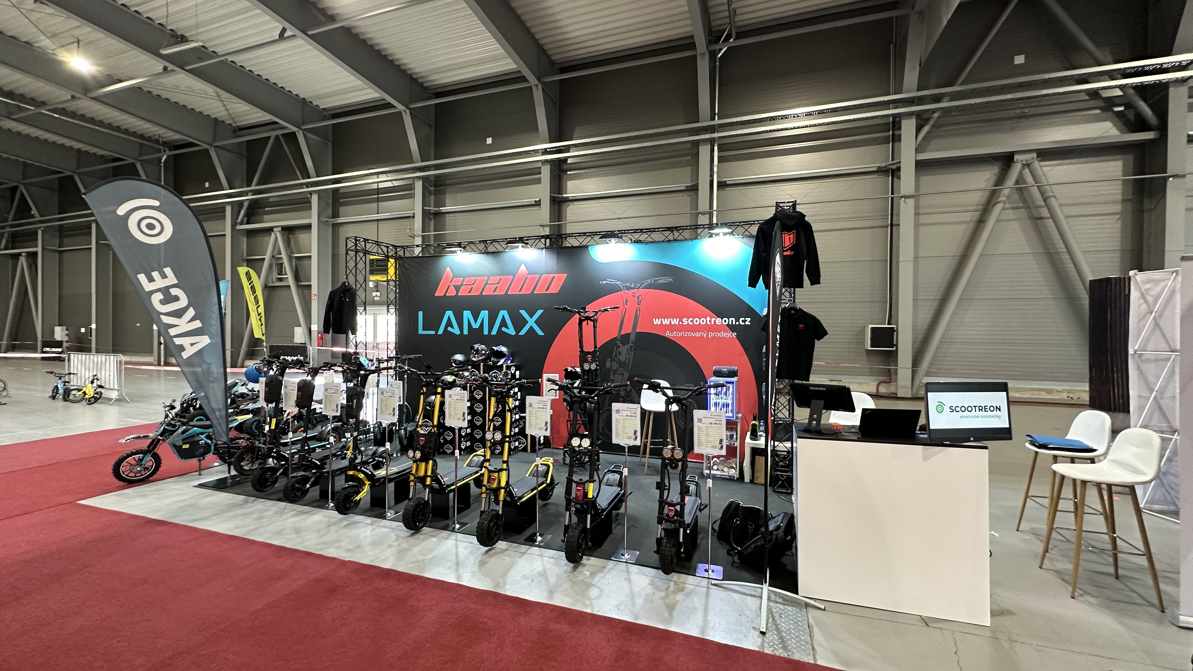 PVA scootreon stánek