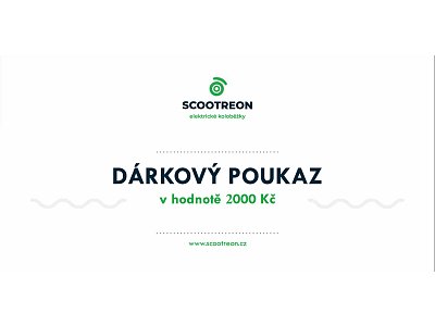 Dárkový poukaz v hodnotě 2000 Kč