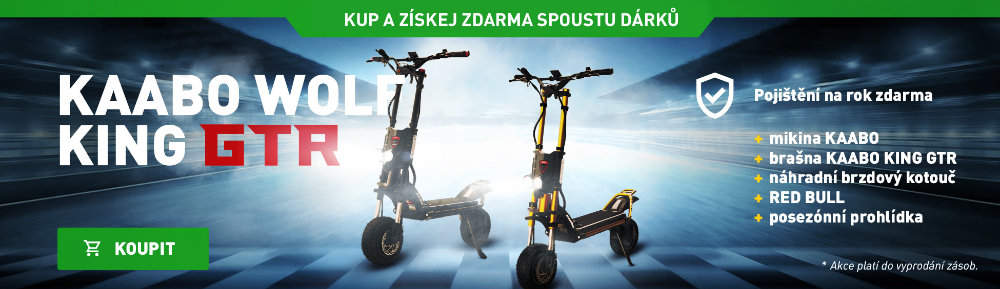 Kup skútr a získej dárky zdarma